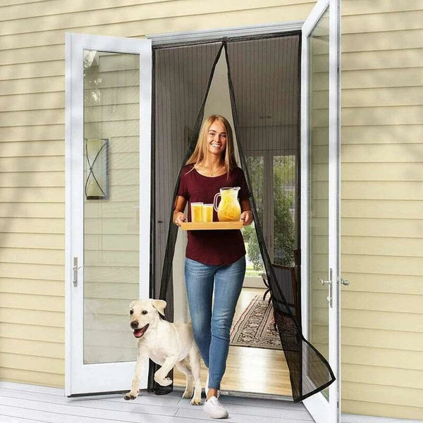 Magic Mesh Magnetic Door Curtain (Size: 4 Foot/ 7 Foot)