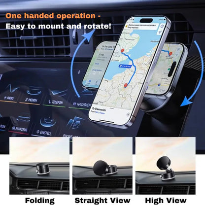 Vacuum Magnetic Suction Phone Holder (All iPhones, Android & GPS Devices and Cases Compatible)